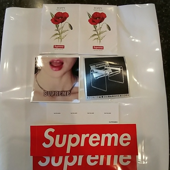 supreme chair sticker